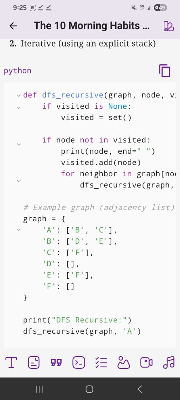 Code block with syntax highlighting