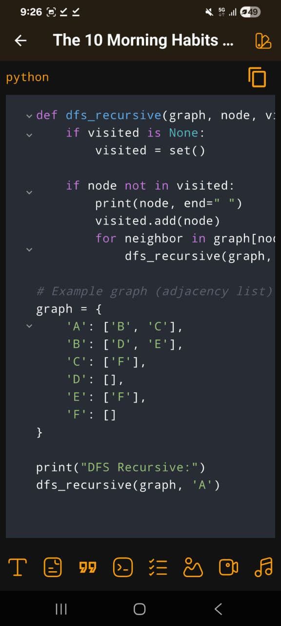Code block in dark mode
